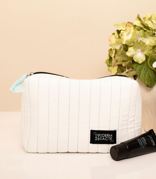 Trousse en coton matelassé