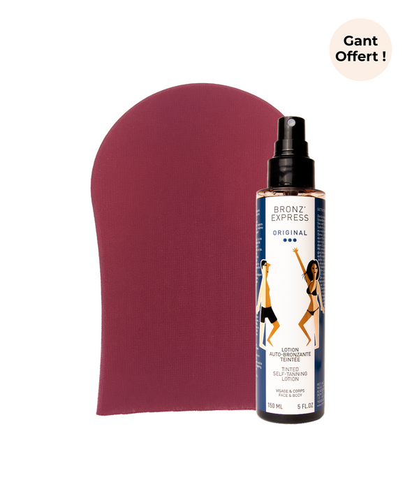 Duo Lotion Auto-Bronzante Teintée + Gant Applicateur