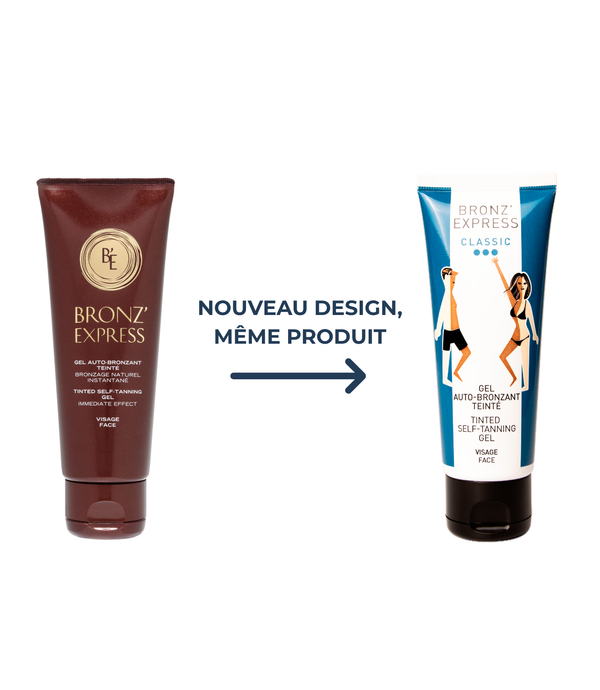 Gel autobronceador en tinta