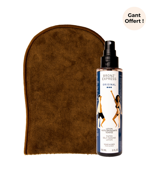Duo Lotion Auto-Bronzante Teintée + Gant Applicateur