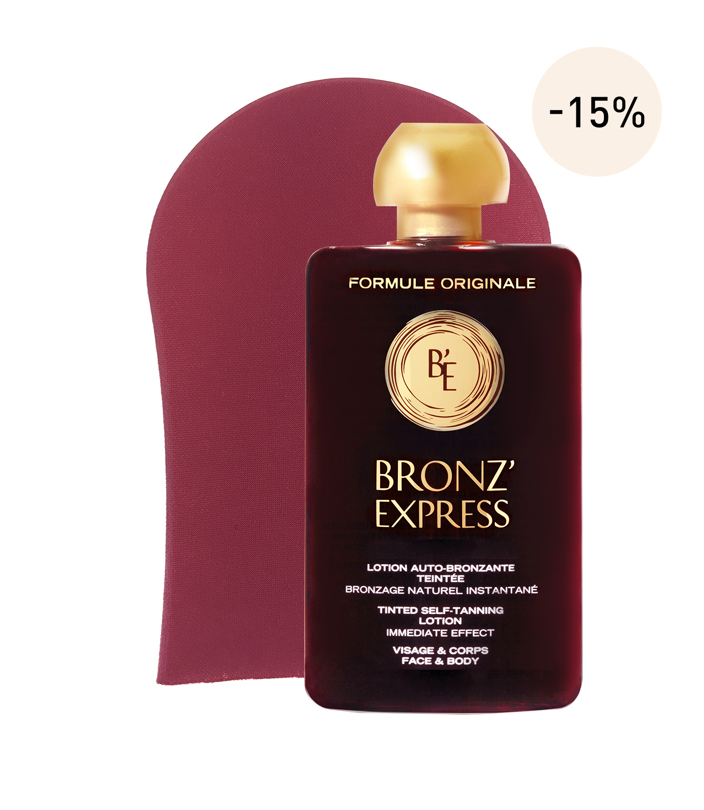 Lotion Auto-Bronzante Teintée + Gant Applicateur d'Auto-Bronzant