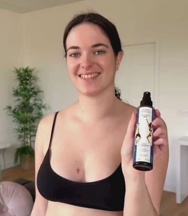 Loción autobronceadora en tinta